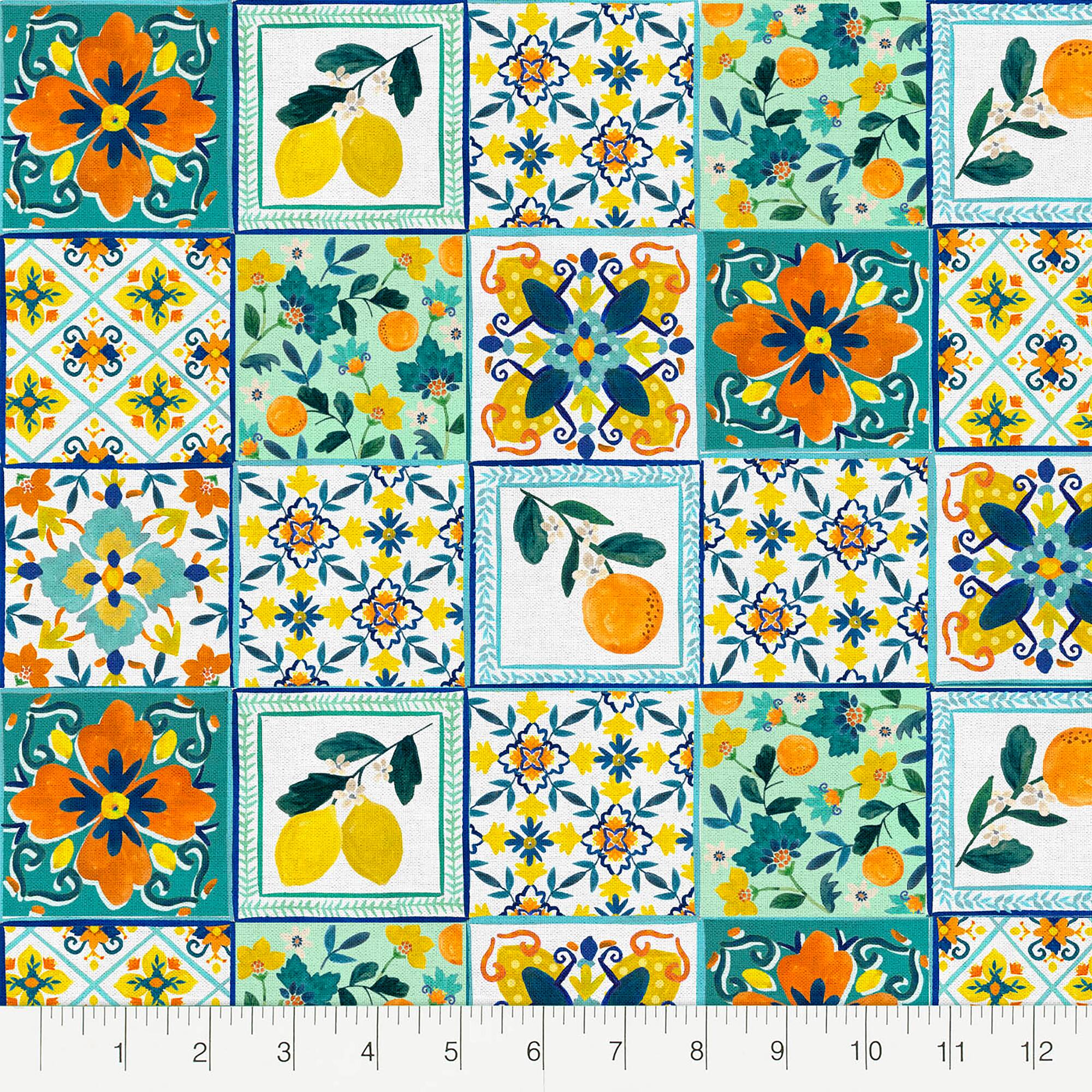 Fabric Editions Orchard Tile Cotton Fabric